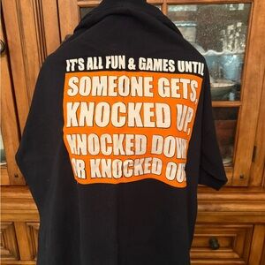 Anvil Black and Orange Fun n Games Tee